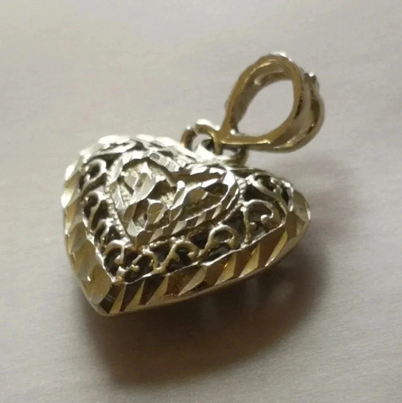 Filigree 925 heart  pendant - Picture 1 of 1